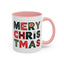 Christmas - Merry Christmas Black Red Green Patterned Text
