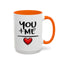 Anniversary Mug - You and Me Red Heart