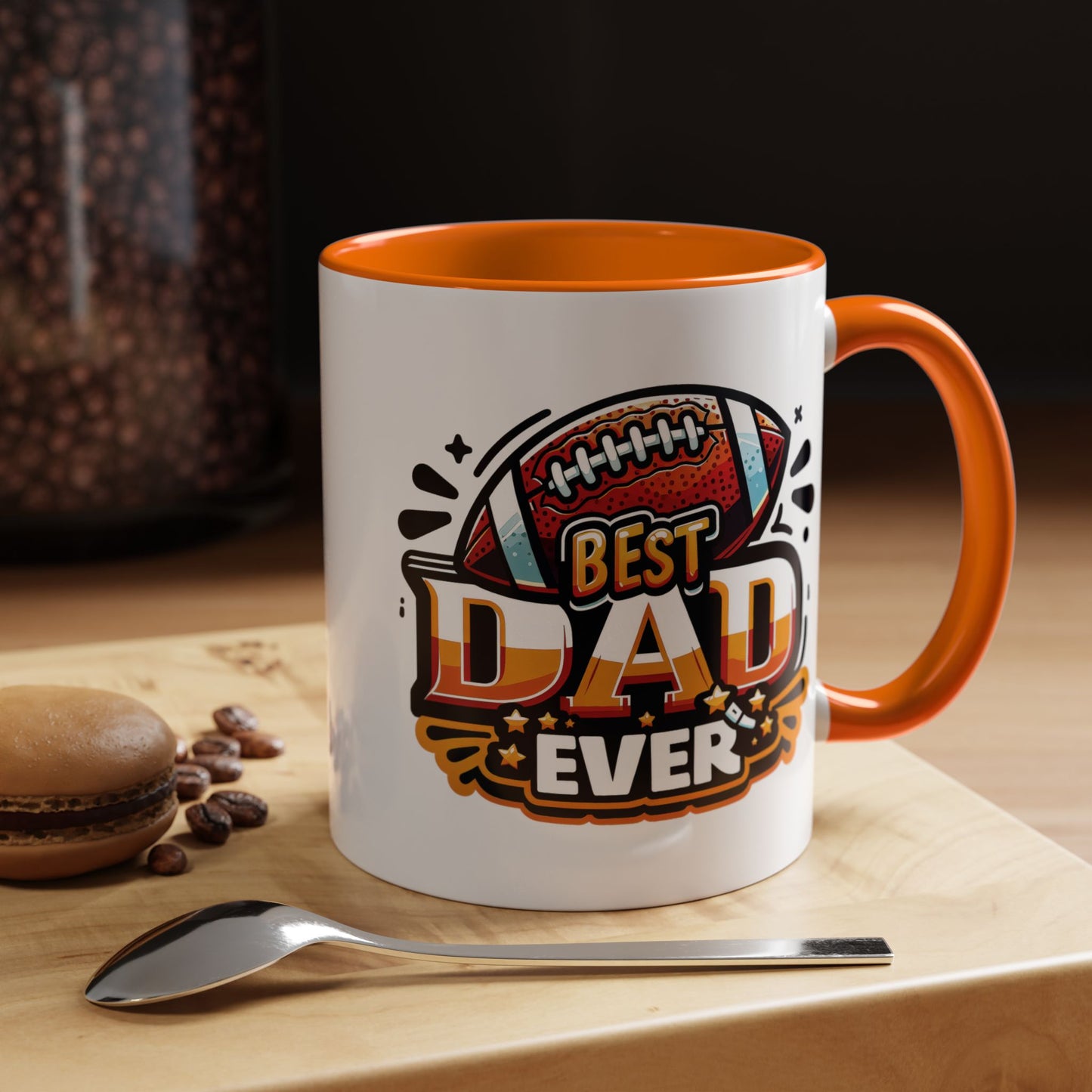 Father's Day Mug - Best Dad Ever Football