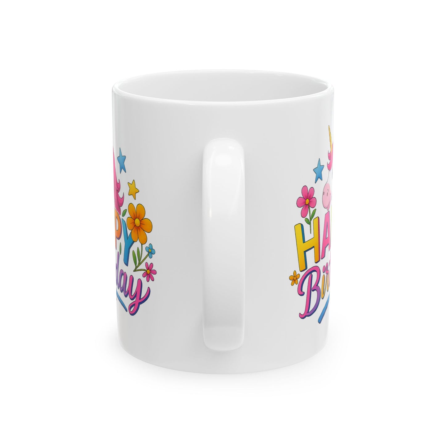 Birthday Mug - Happy Birthday Unicorn Clipart