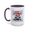 Christmas Mug - Merry Christmas Red Text Puppy Green Top 2