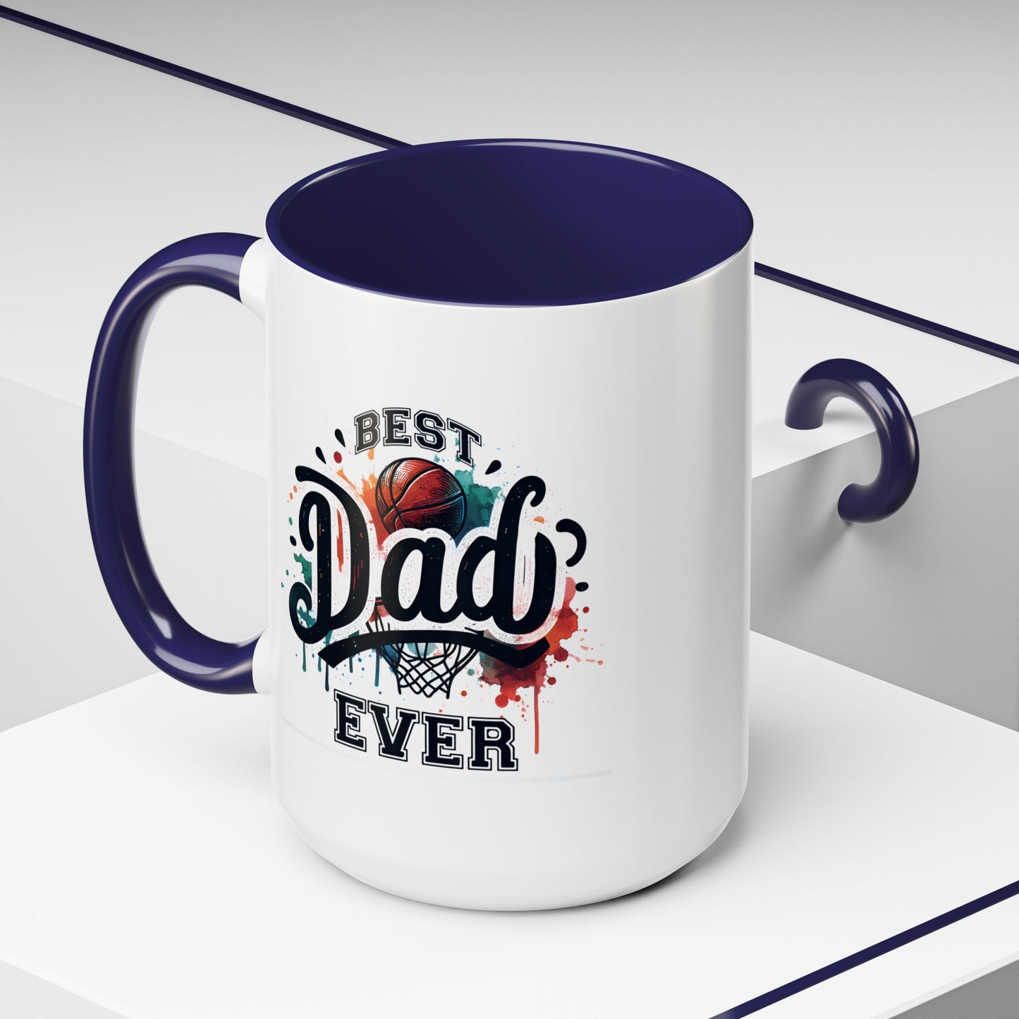 Father's Day Mug - Best Dad Ever Basketball