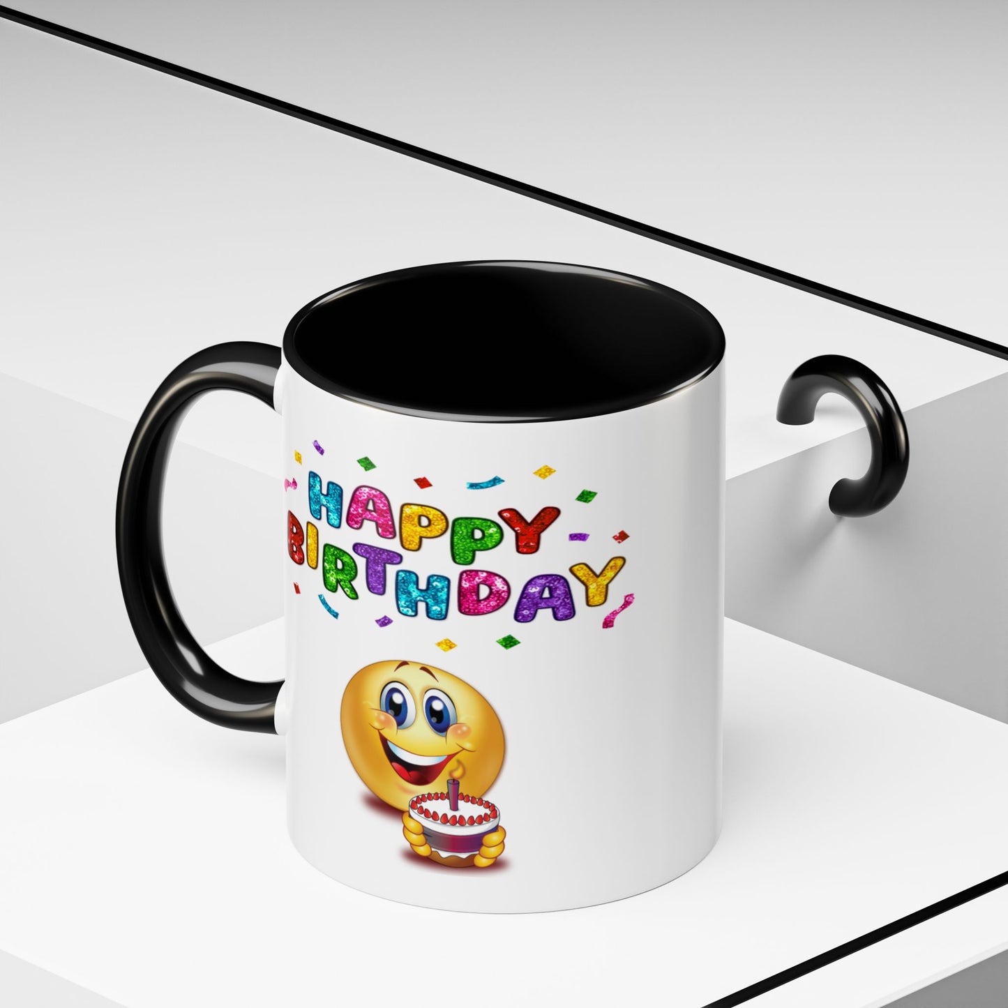 Birthday Mug - Happy Birthday Emoji
