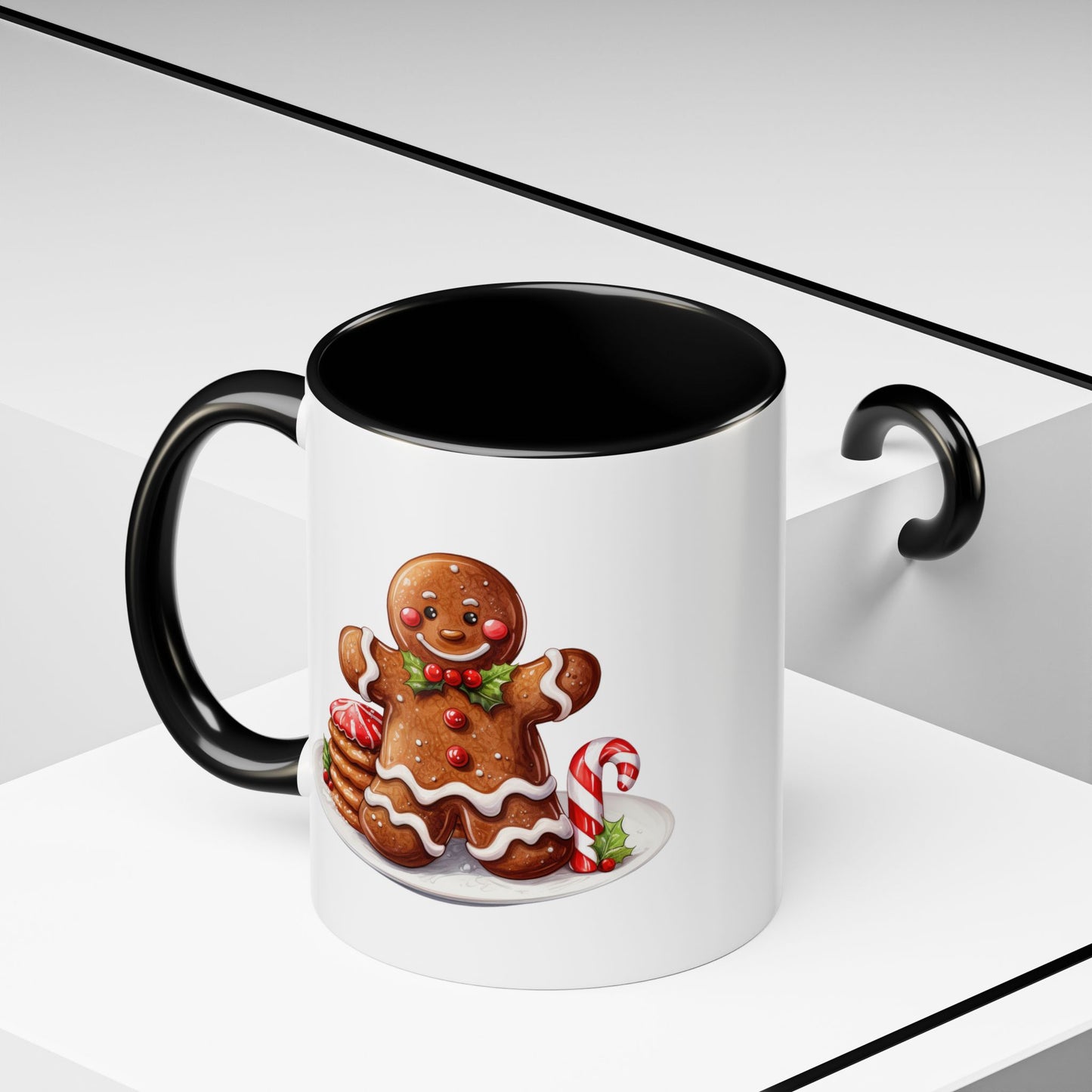 Christmas Mug - Gingerbread Man Cookies and Candy