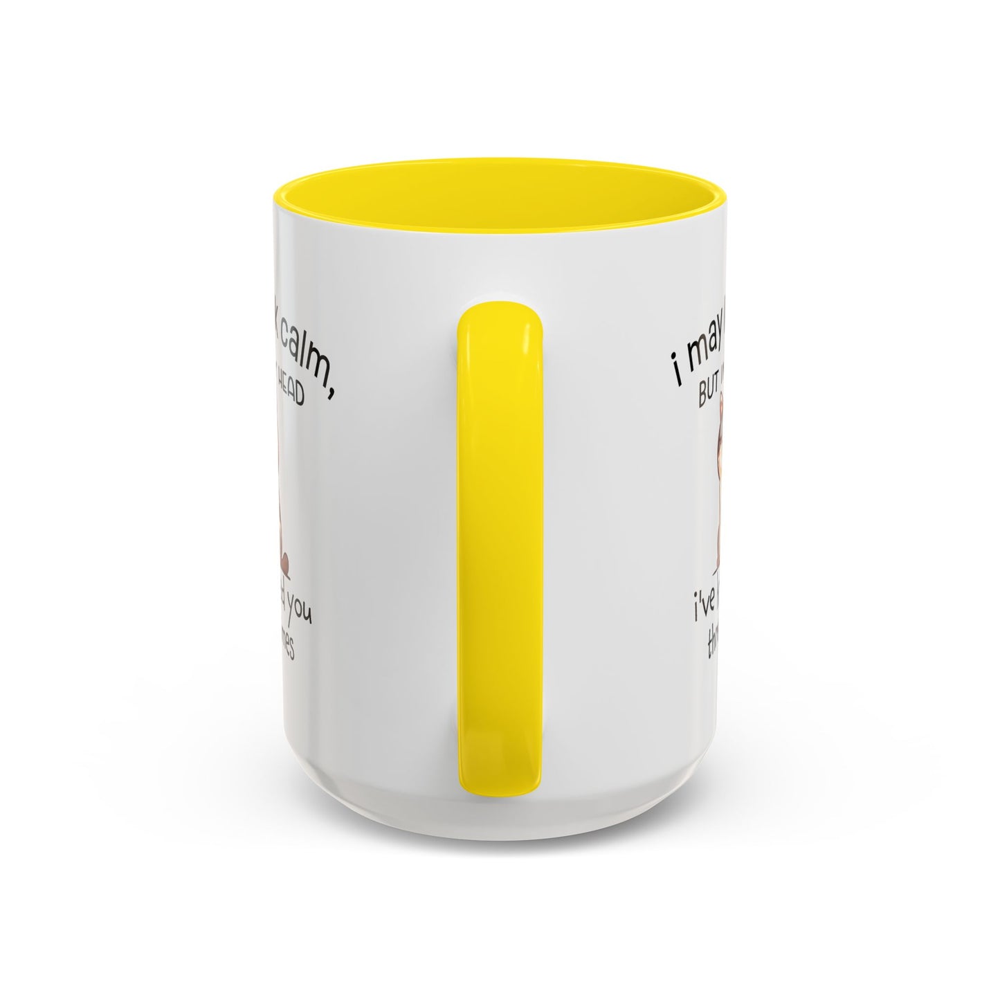 Adult Mug - I May Look Calm Cat