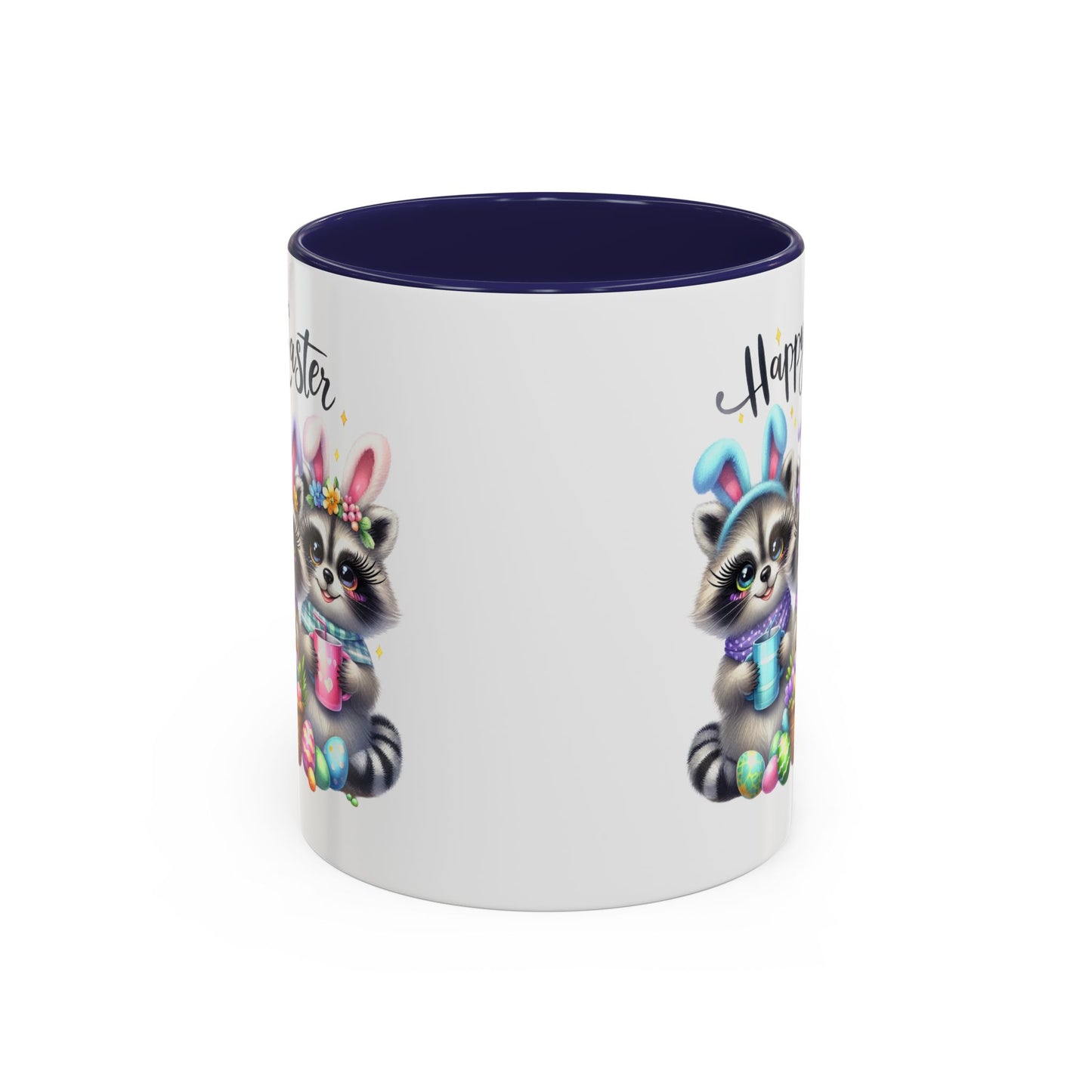 Easter Mug - Happy Easter Racoons