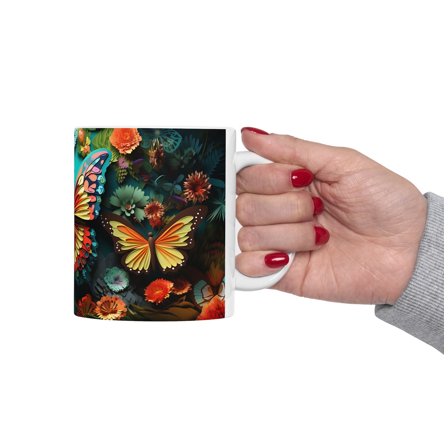 Artistic Mug - Colorful Butterflies 4