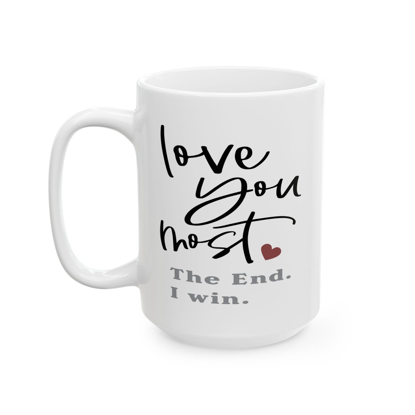 Anniversary Mug - Love You Most The End I Win