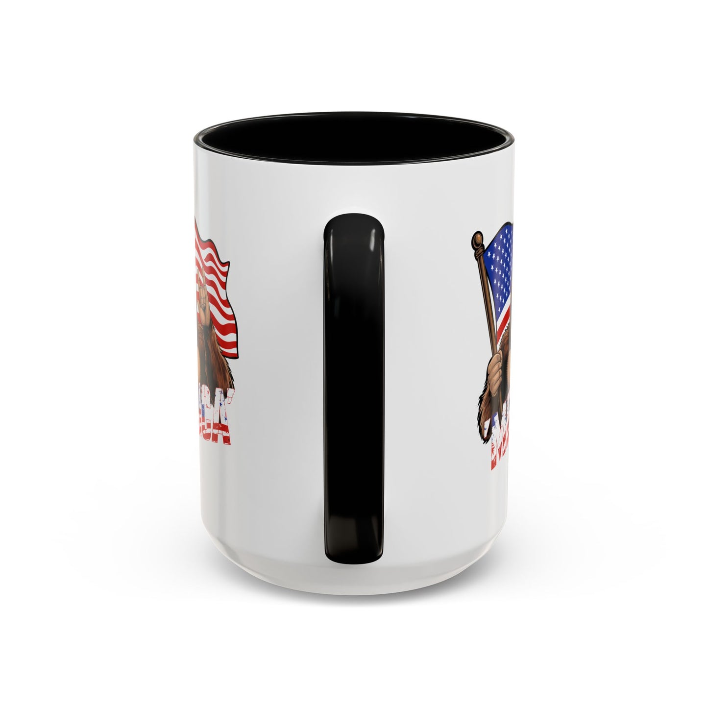 4th of July Mug - Bigfoot USA Flag