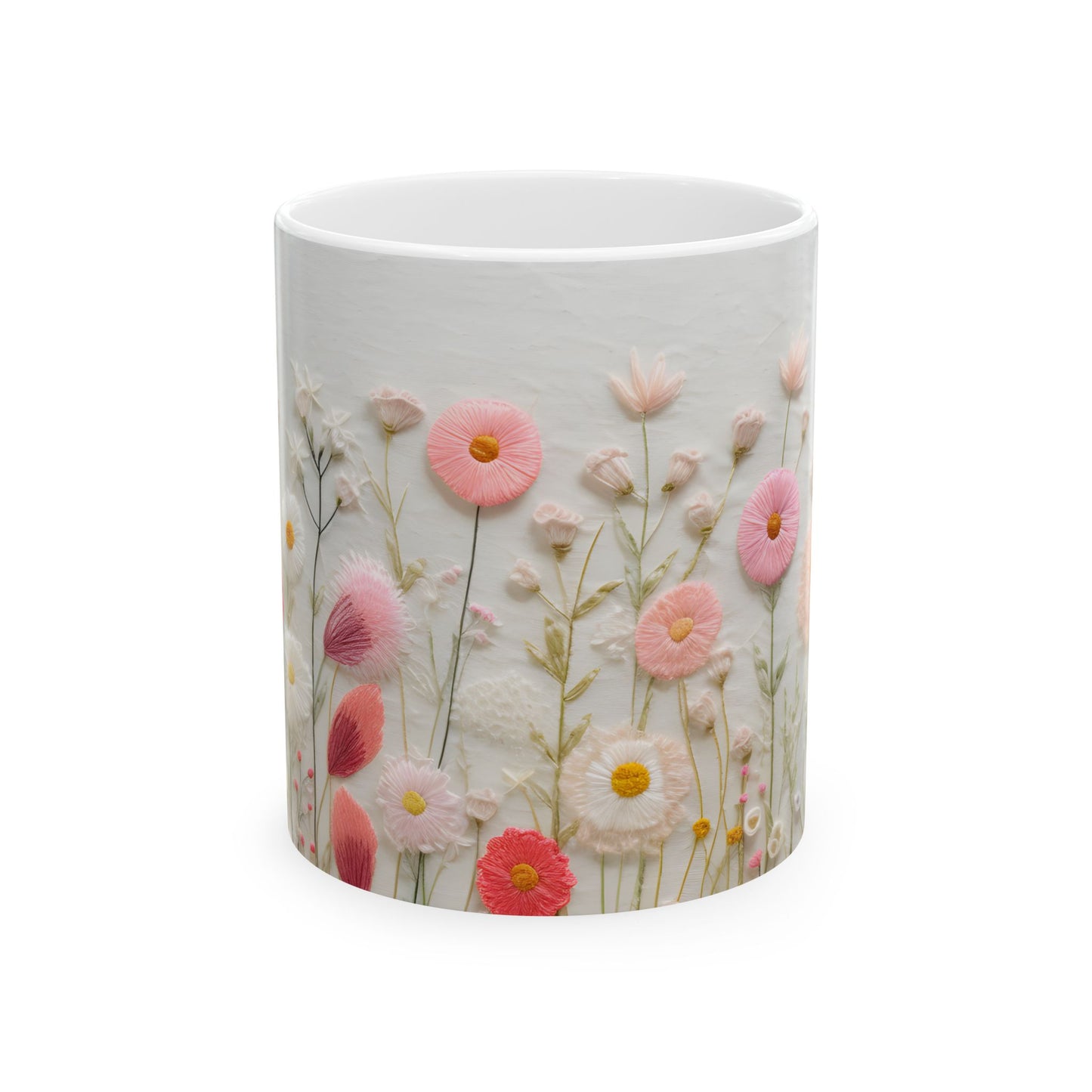 Artistic Mug - Felted Flowers 5