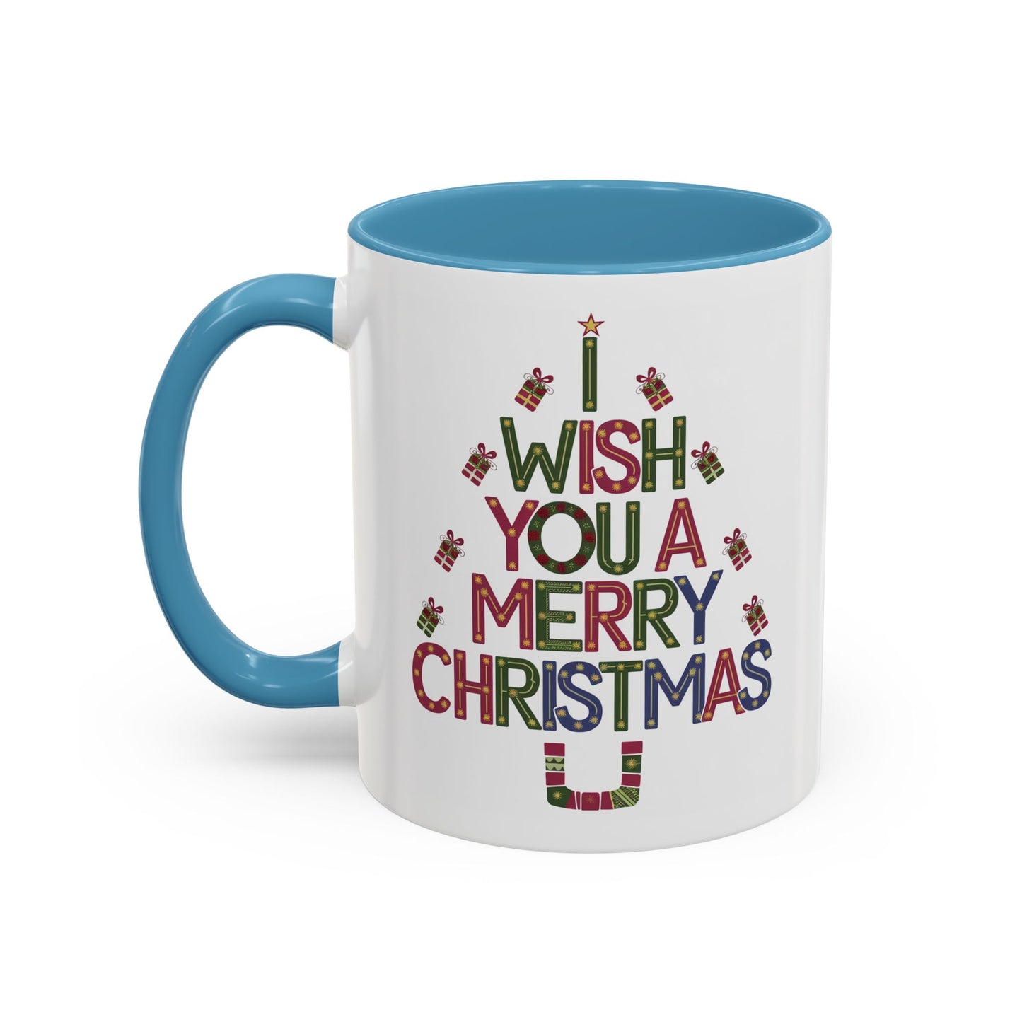 Christmas Mug - I Wish You a Merry Christmas Present Treee