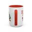 Christmas Mug - Merry Christmas Red Text Santa Tree Presents