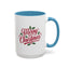 Christmas Mug - Merry Christmas Red Text Mistletoe