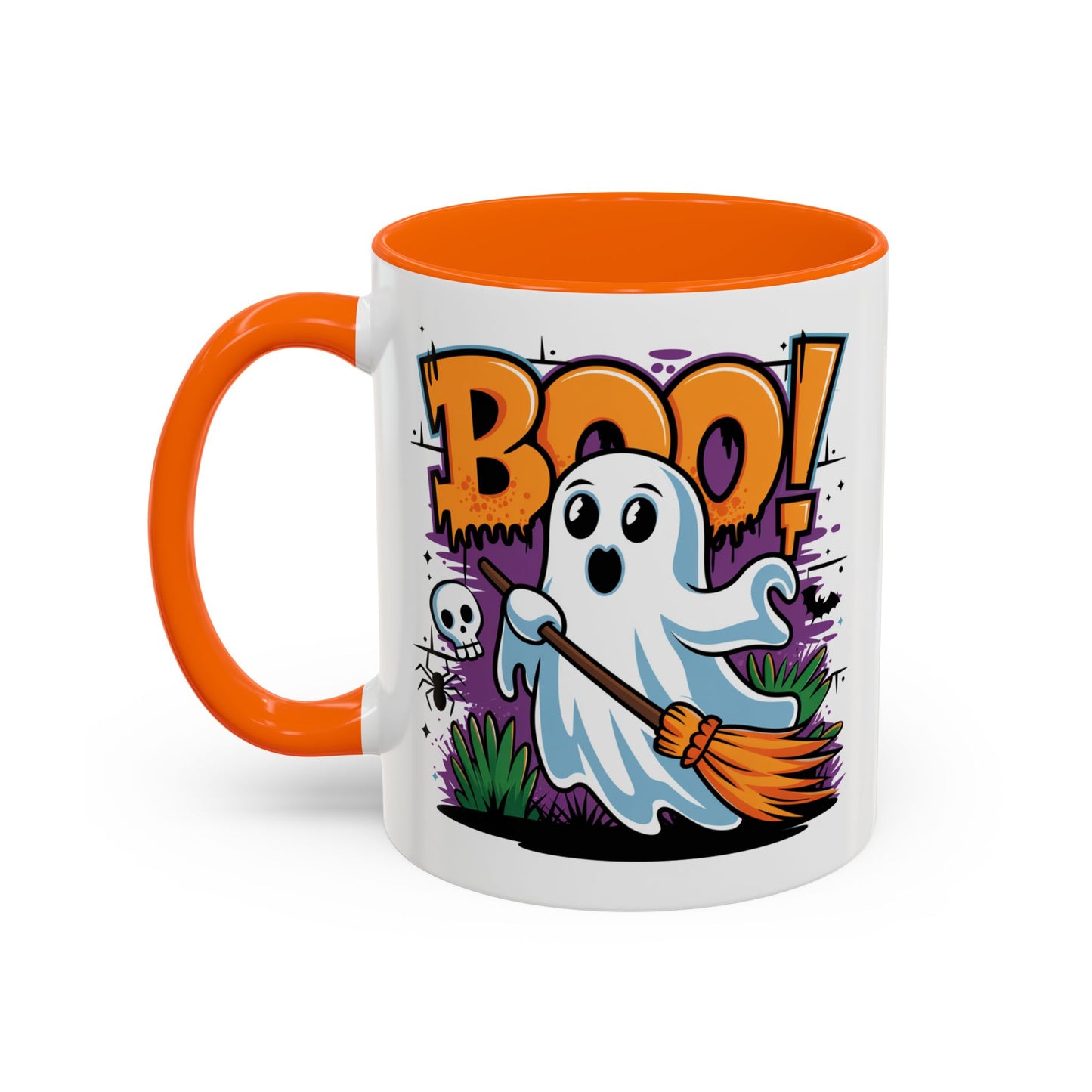 Halloween Mug - Boo! Flying Ghost With Broom
