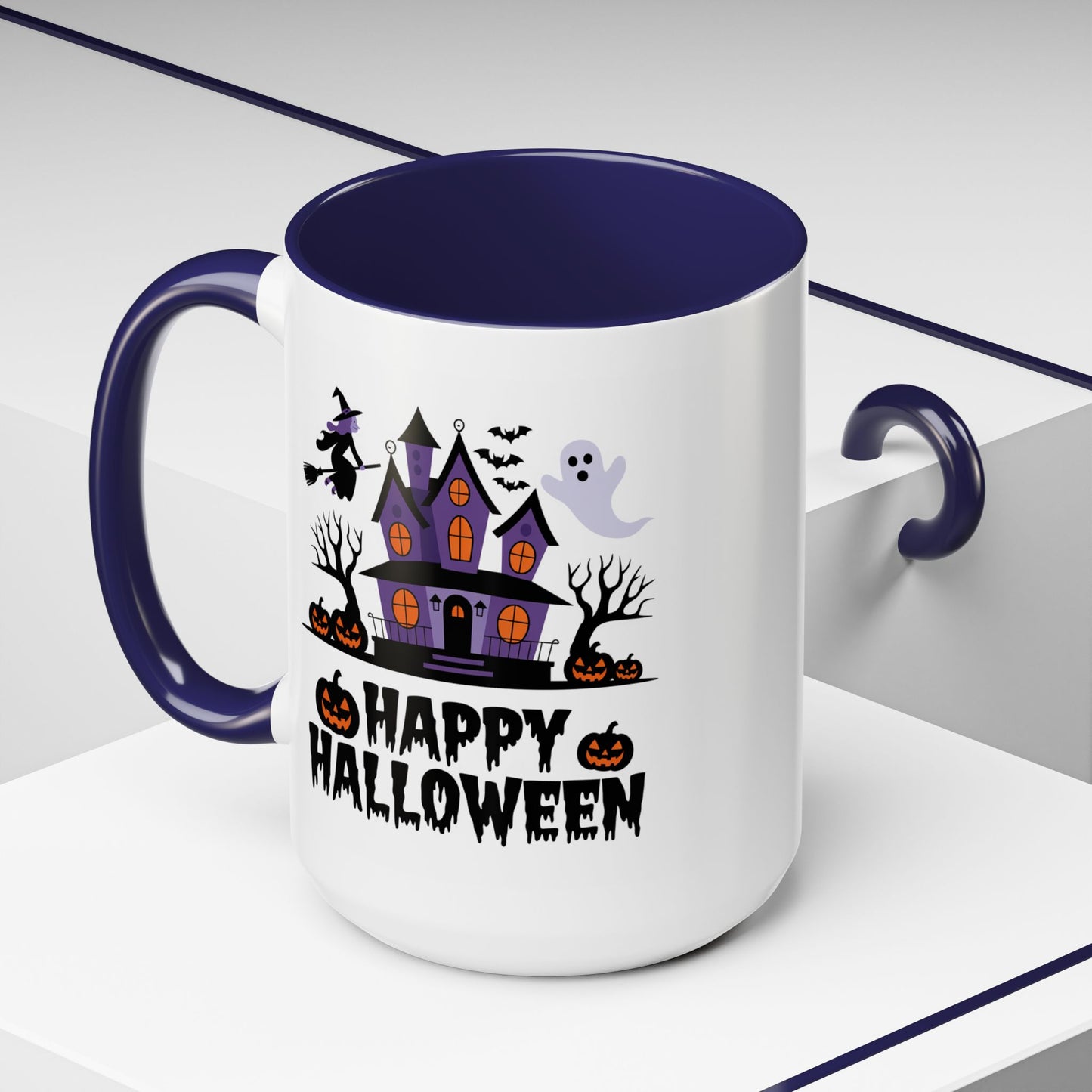 Halloween Mug - Happy Halloween Purple House