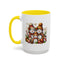 Christmas Mug - Gold Snowman Family