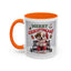 Christmas Mug - Merry Christmas Red Text Puppy Red Top