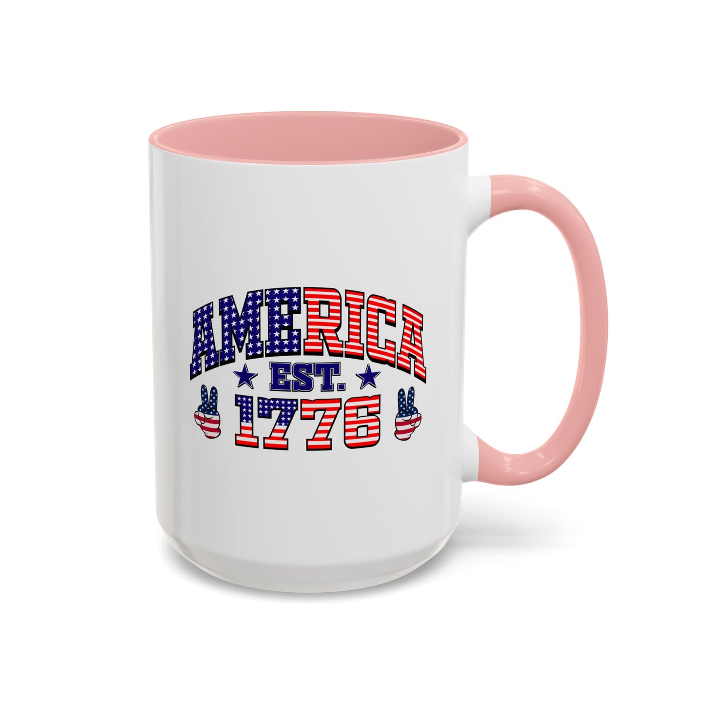 4th of July Mug - American Est 1776 Patriotic Flag