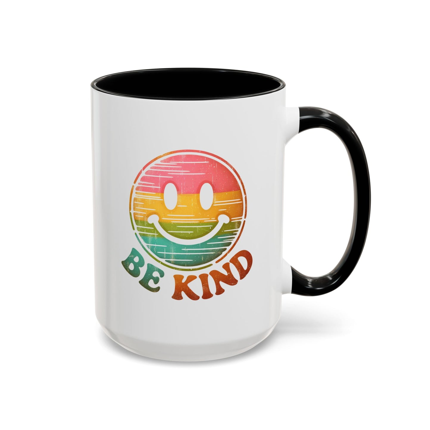 Motivation Mug - Retro Smiley Face Be Kind
