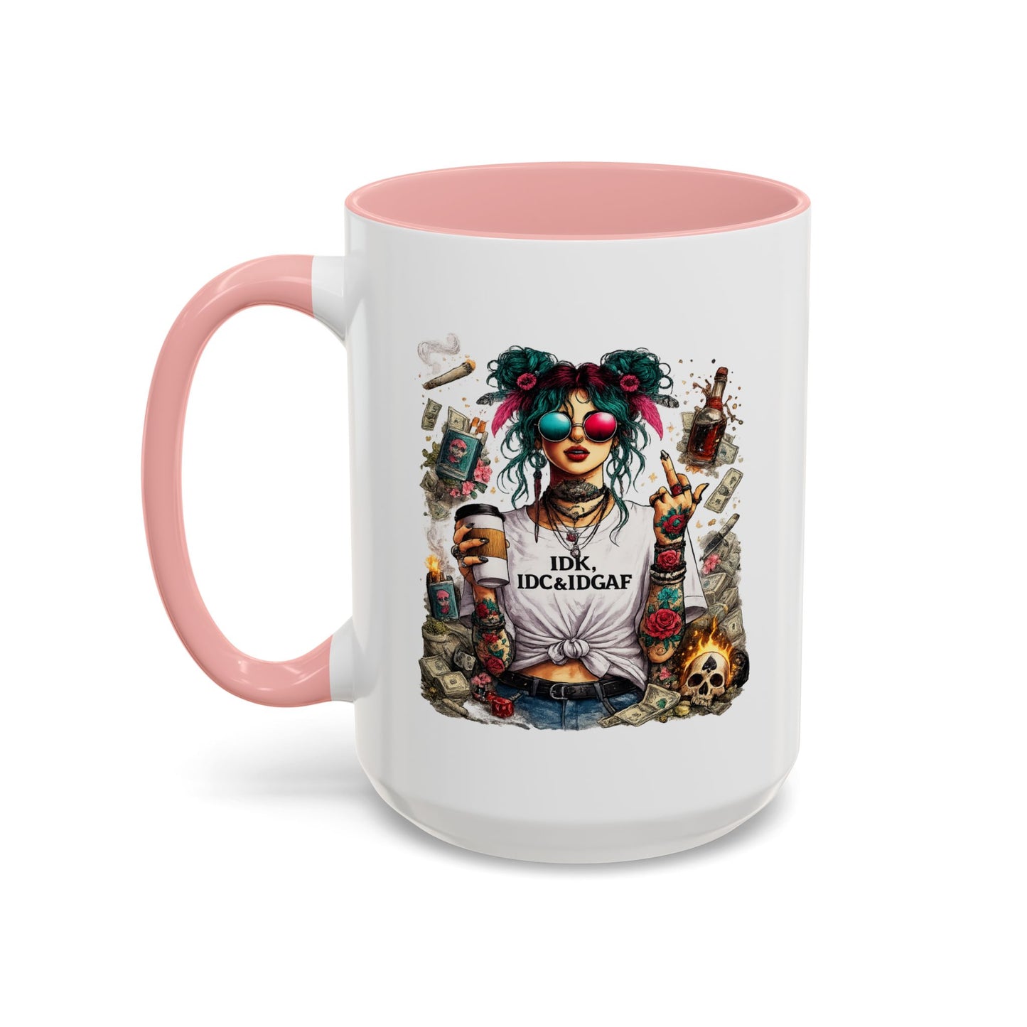 Humor Mug - The IDK IDC & IDGAF