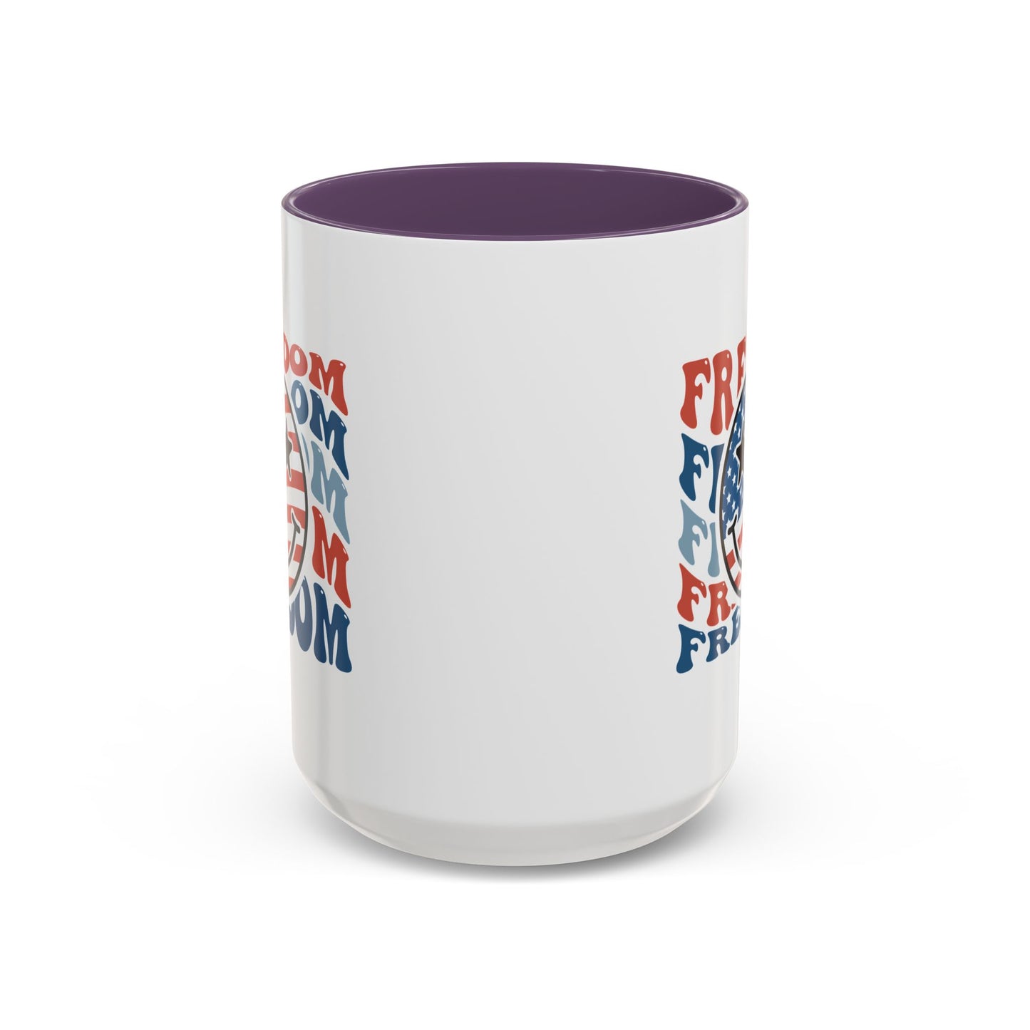 4th of July Mug - Freedom Smiley Face