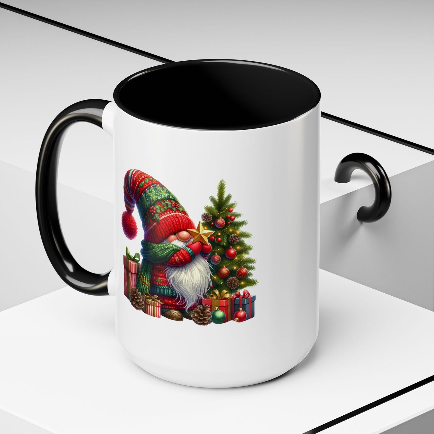 Christmas Mug - Gnome with Christmas Tree Star