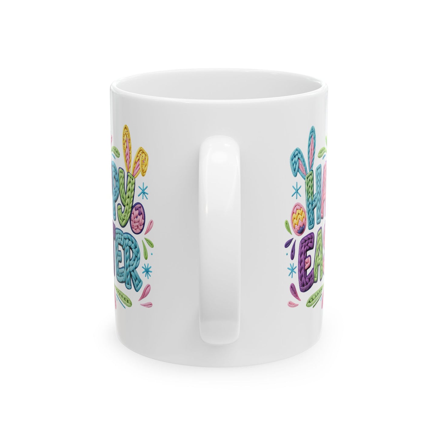Easter Mug - Faux Yarn Easter
