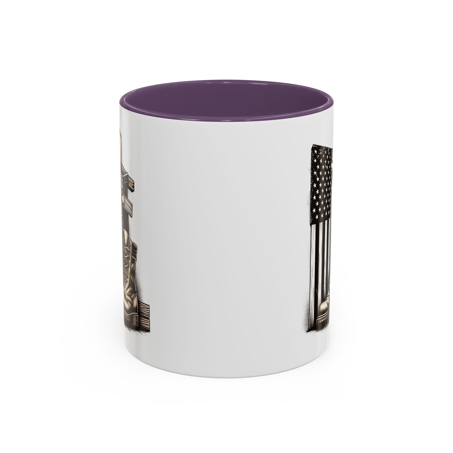 4th of July Mug - Fallen Soldier Boots Flag