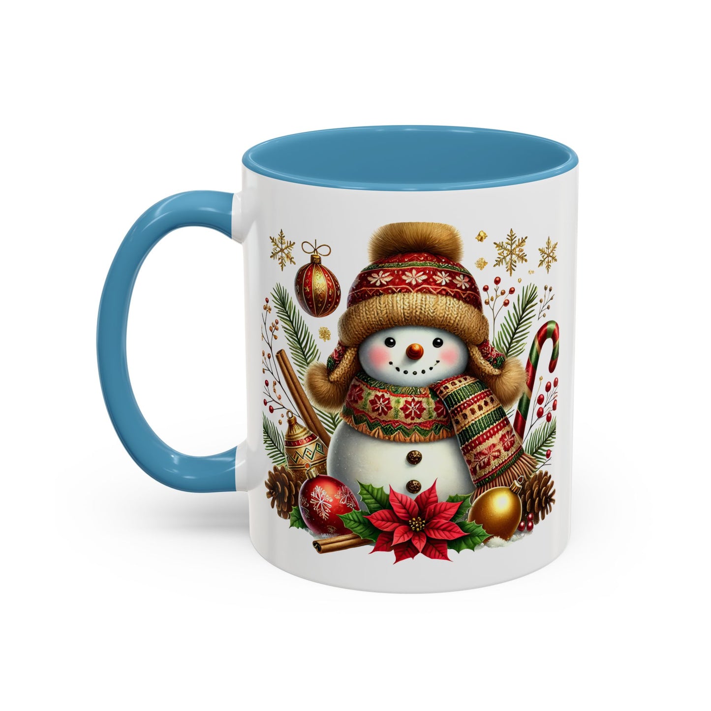 Christmas Mug - Gold Snowman