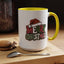 Christmas Mug - Merry Christmas Red Green & White Graffiti Hat
