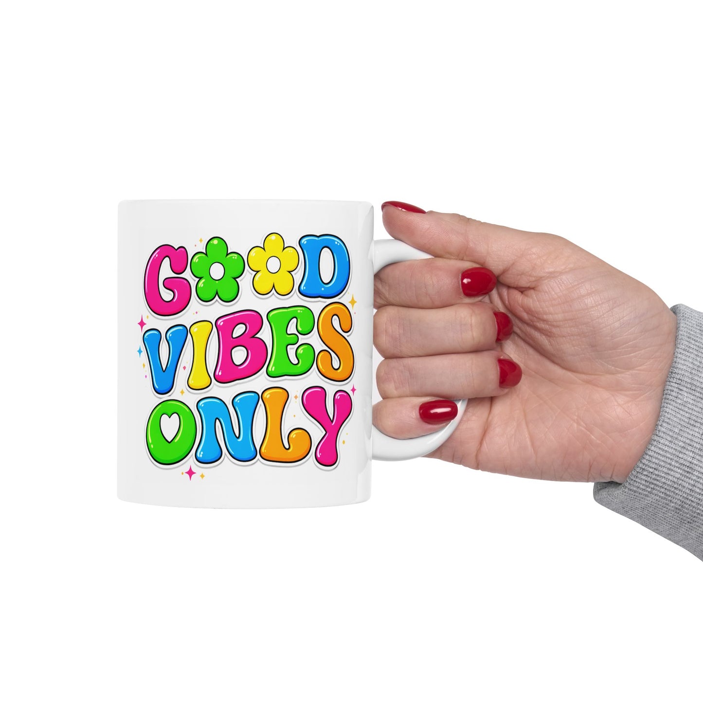 Wellness Mug - Good Vibes Only Retro