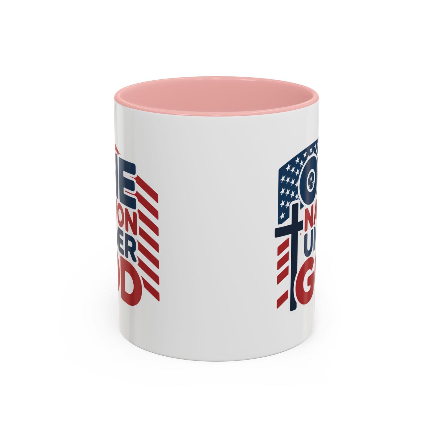 Religious Mug - One Nation Flag Cross