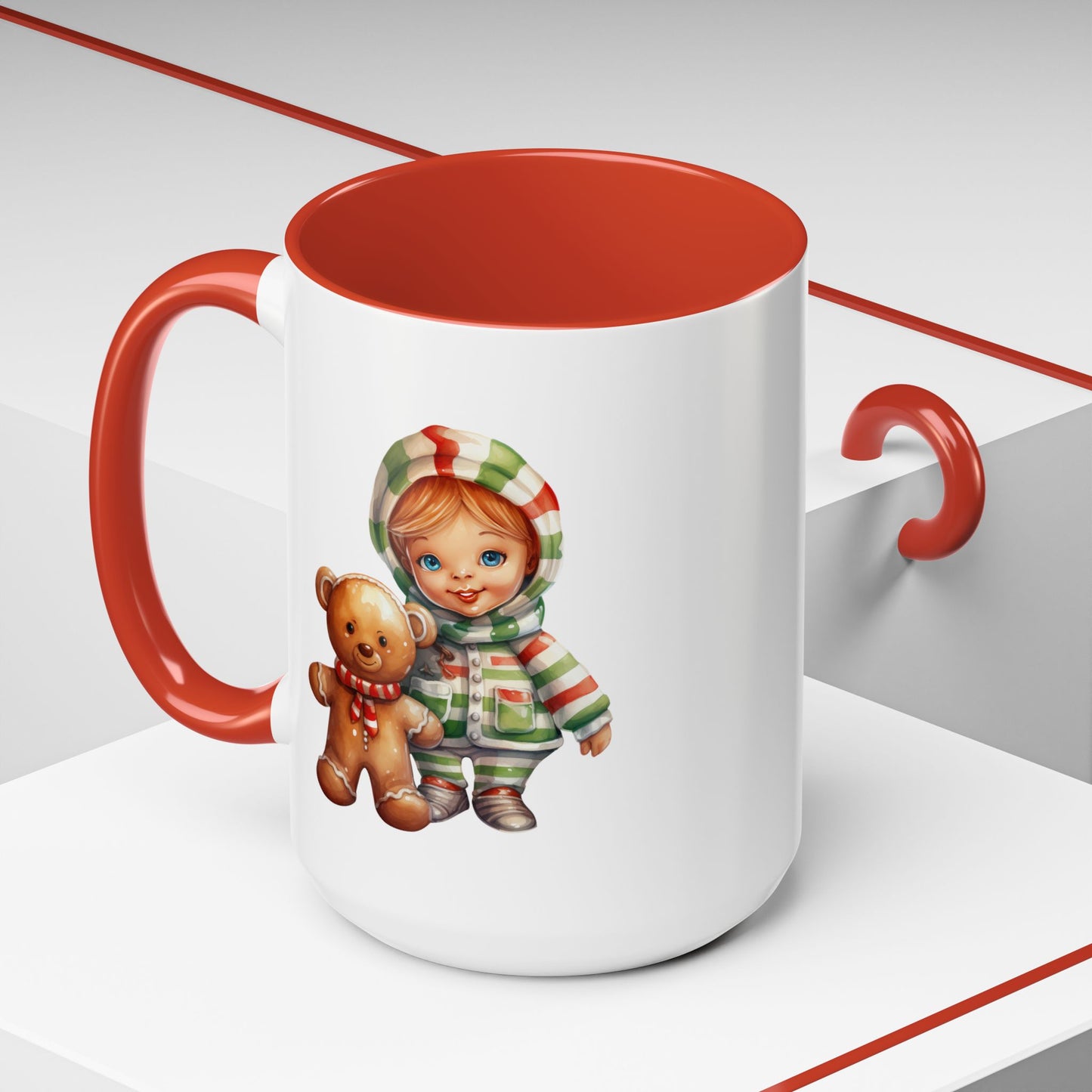Christmas Mug - Gingerbread Man & Girl