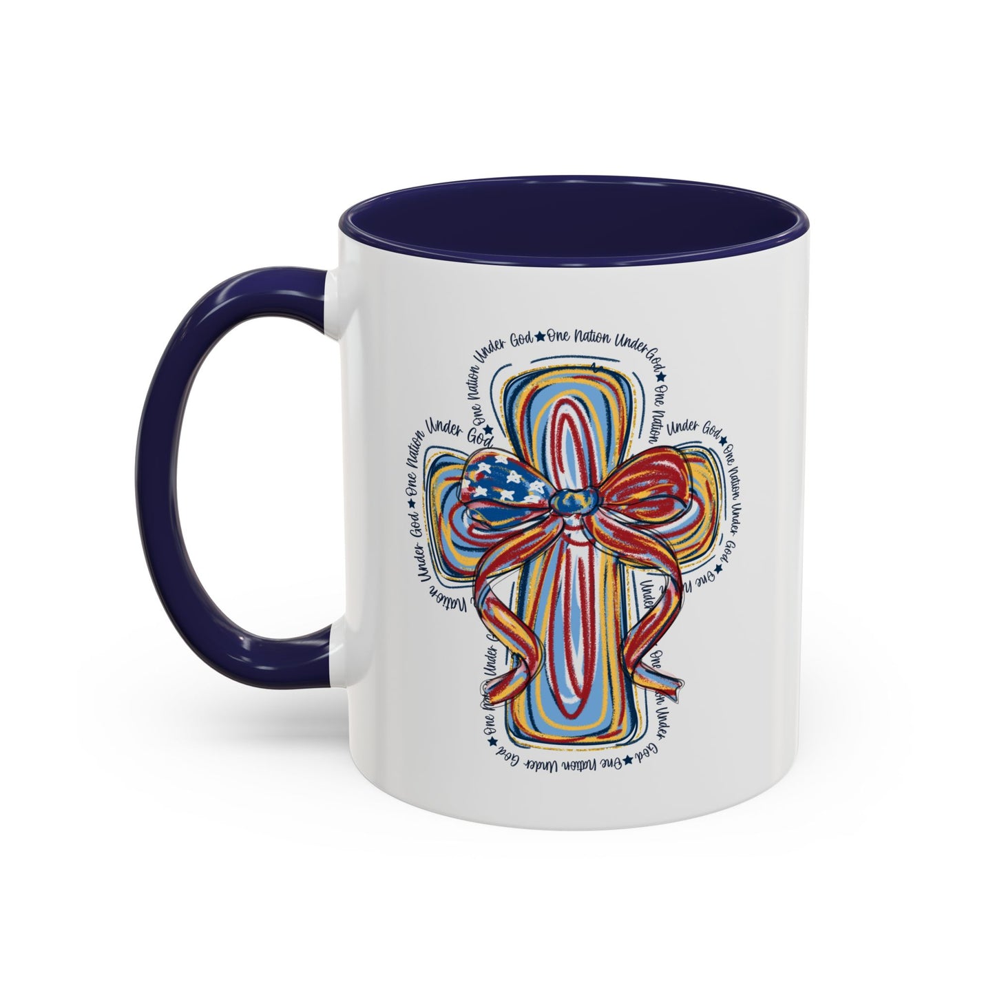 4th of July Mug - Christian Cross Bow