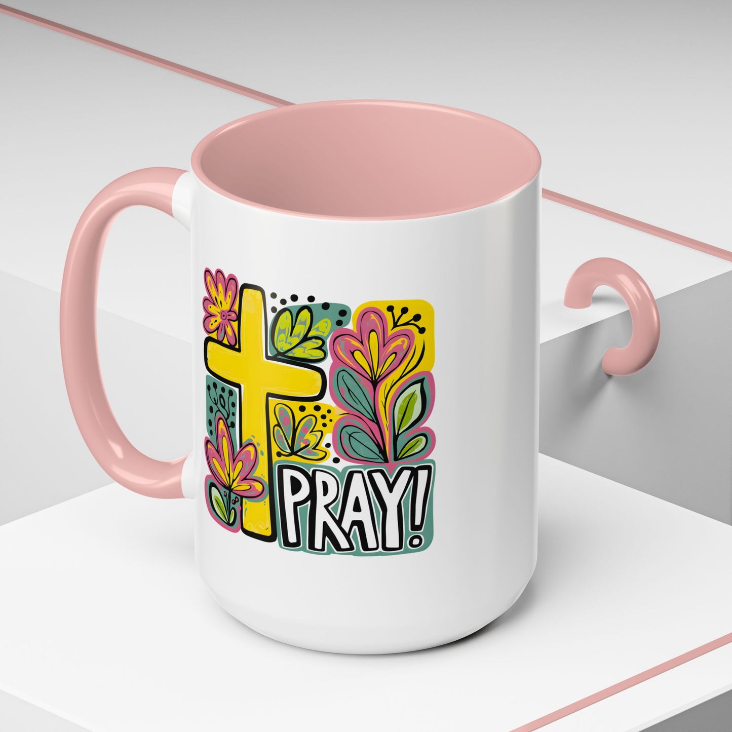 Religious Mug - Pray Cross