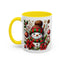 Christmas Mug - Red and Green Snowman