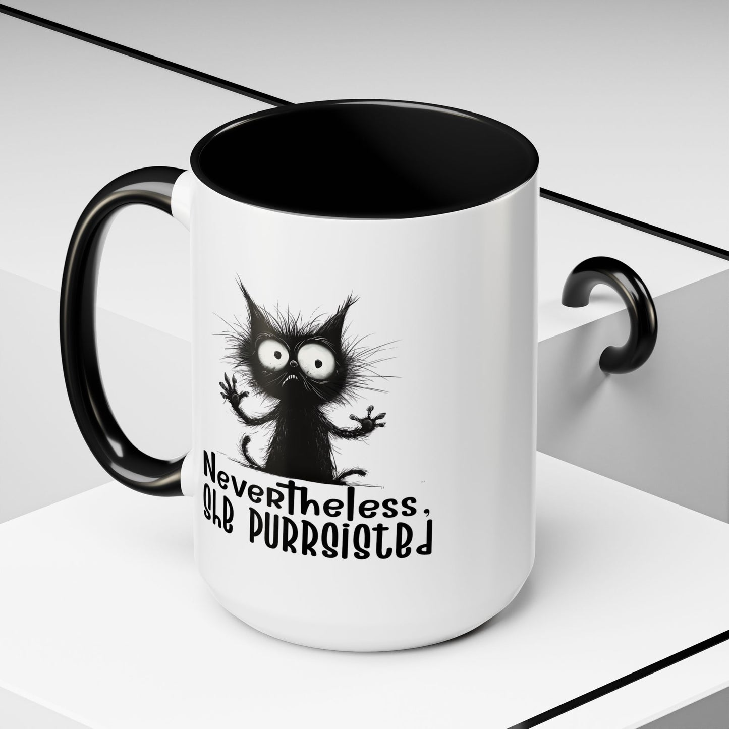 Animal Mug - Nevertheless, She Purrsisted