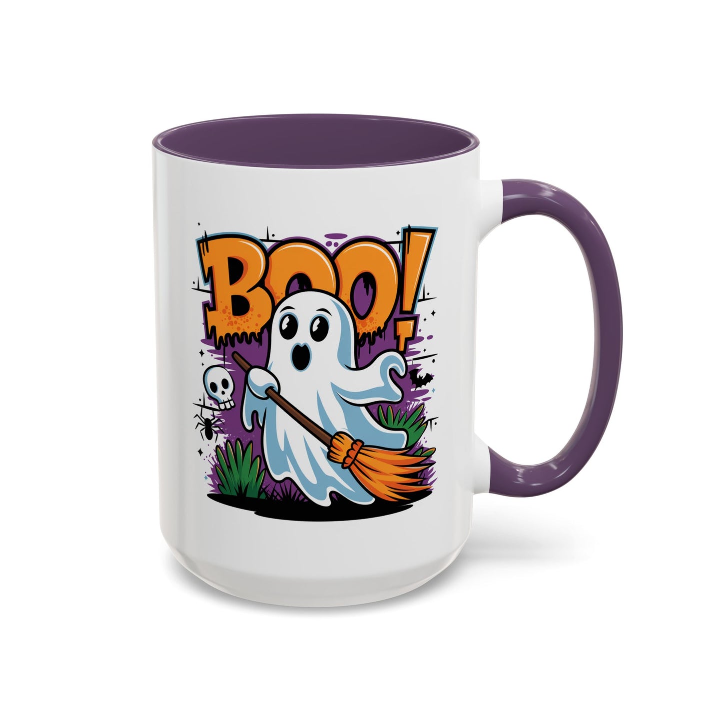Halloween Mug - Boo! Flying Ghost With Broom