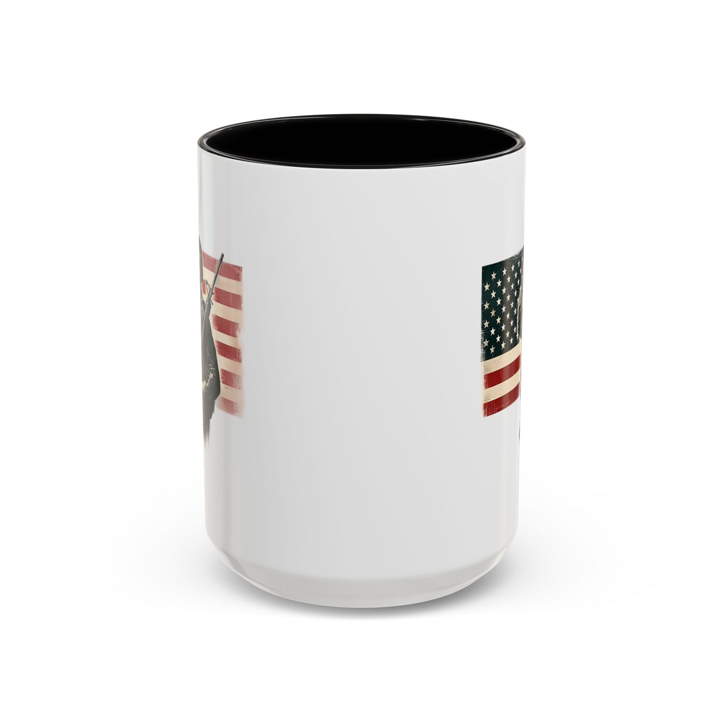 4th of July Mug - Soldier American Flag