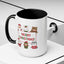 Christmas Mug - Merry Christmas Red & Green Text Santa Cute Animals