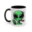 Adult Mug - Green Alien Fuck You Human