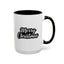 Christmas Mug - Merry Christmas White Black & Grey Text