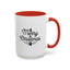 Christmas Mug - Merry Christmas Black Text Tree Star Present