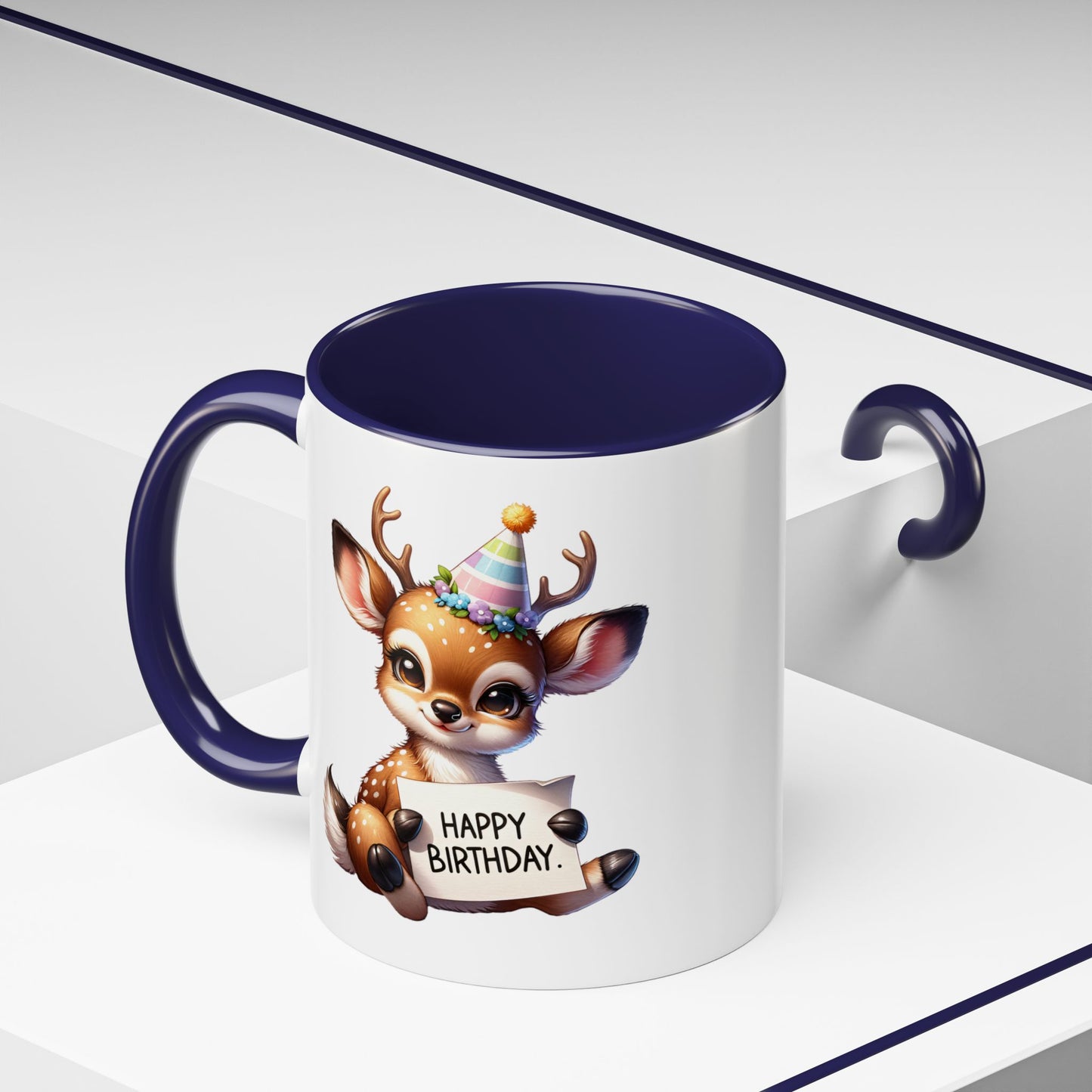Birthday Mug - Happy Birthday Deer Clipart