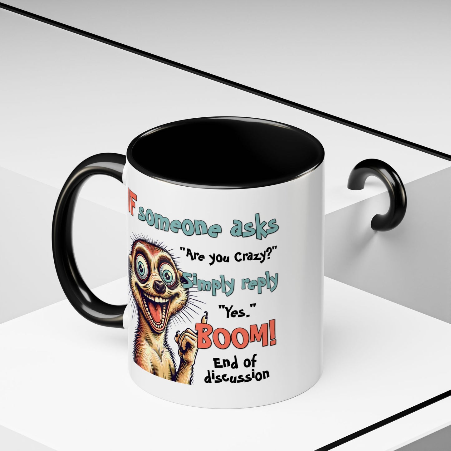 Humor Mug - If Someone Asks Are You Crazy