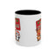 Christmas Mug - Green Text Red Banner Reindeer Bear Penguin