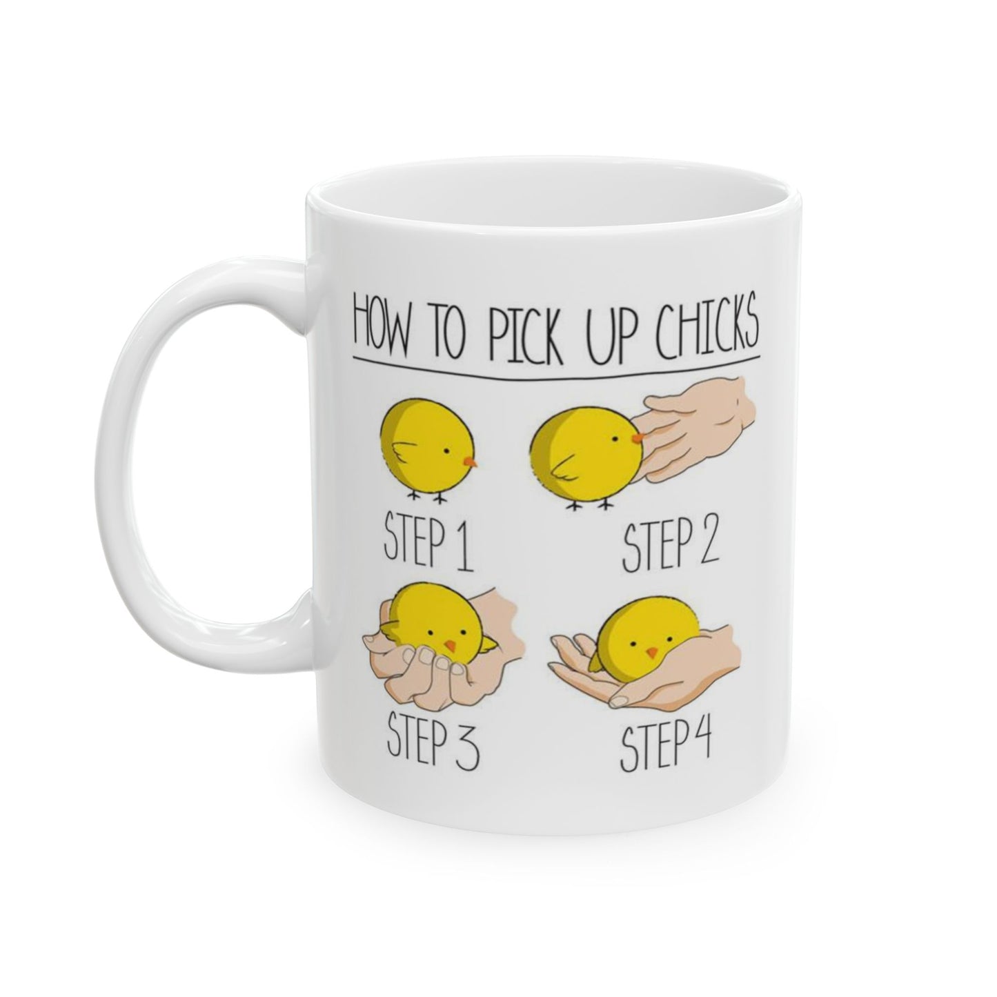Humor Mug - How To Pick Up Chicks