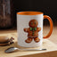Christmas Mug - Gingerbread Man Green Bow