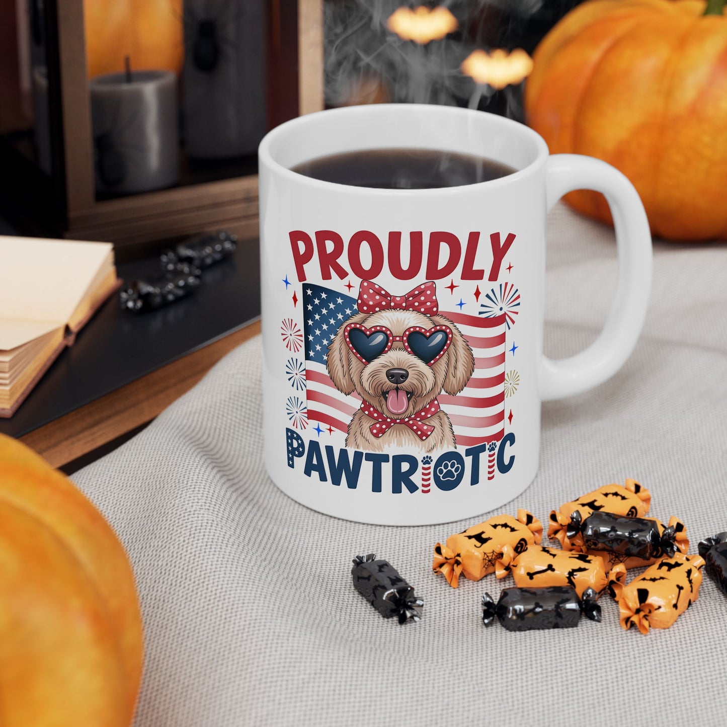 4th of July Mug - Proudly Pawtriotic