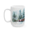 Christmas Mug - Snowy Landscape Train Wrap 1